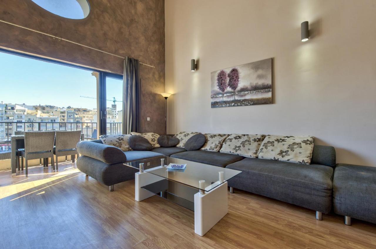 Spinola Court - Stunning Seaview Apartment & Penthouse On Spinola Bay By Shortletsmalta Saint Julian's Eksteriør billede