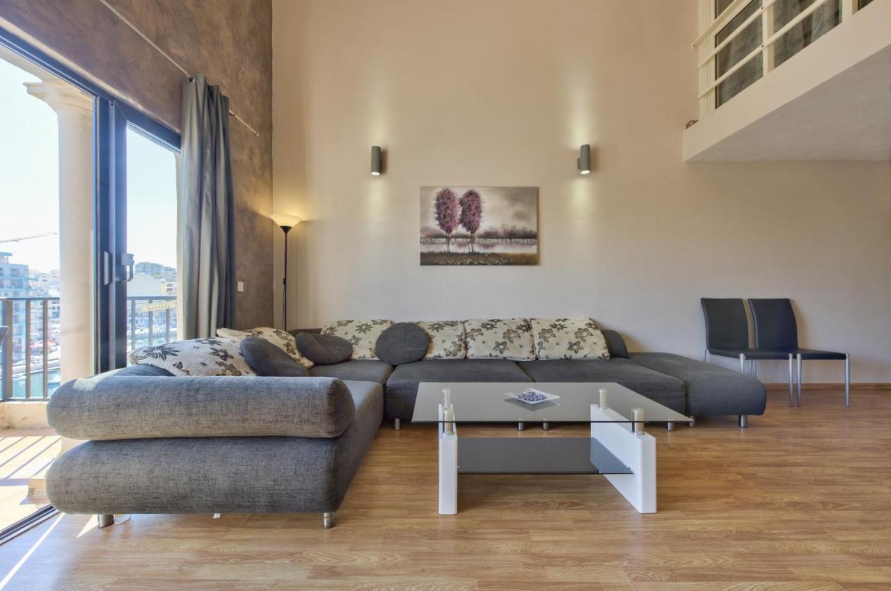 Spinola Court - Stunning Seaview Apartment & Penthouse On Spinola Bay By Shortletsmalta Saint Julian's Eksteriør billede