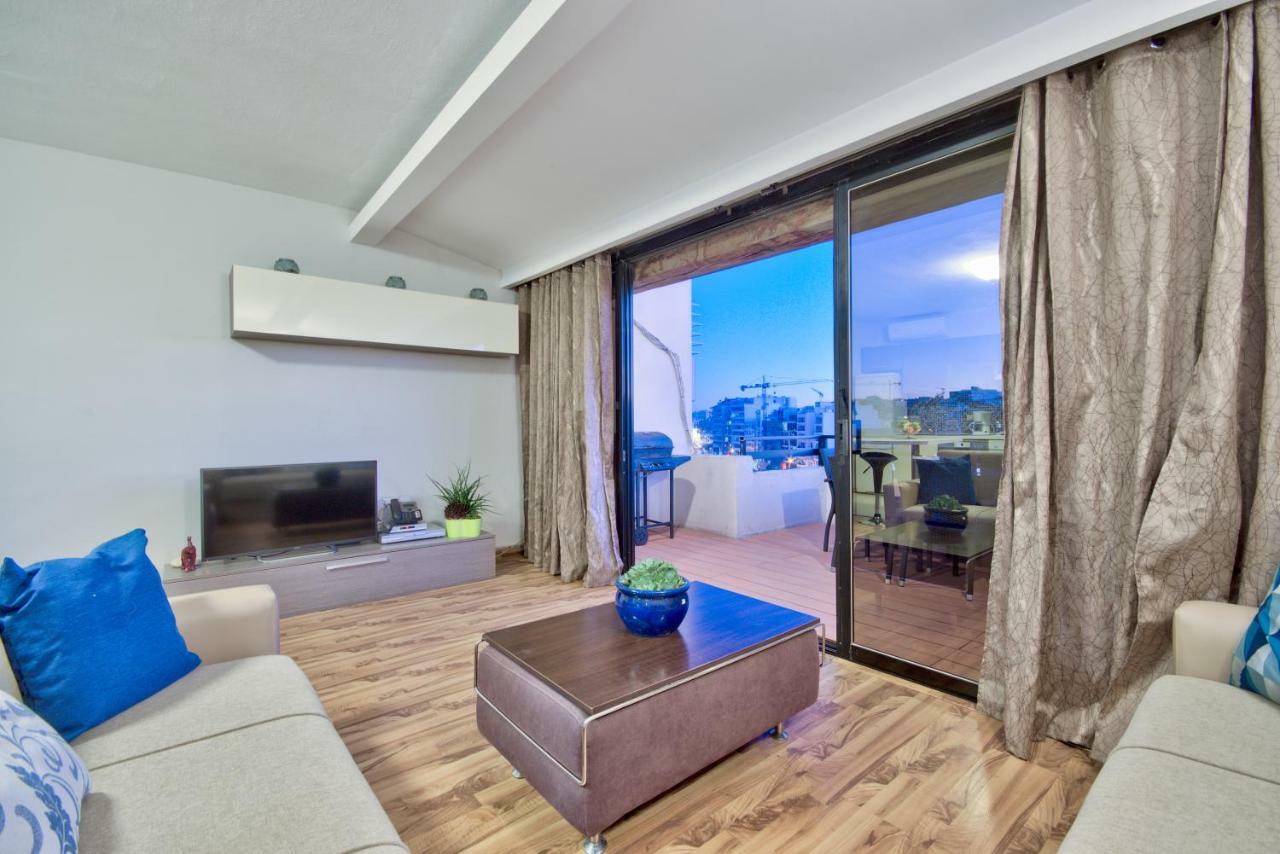 Spinola Court - Stunning Seaview Apartment & Penthouse On Spinola Bay By Shortletsmalta Saint Julian's Eksteriør billede
