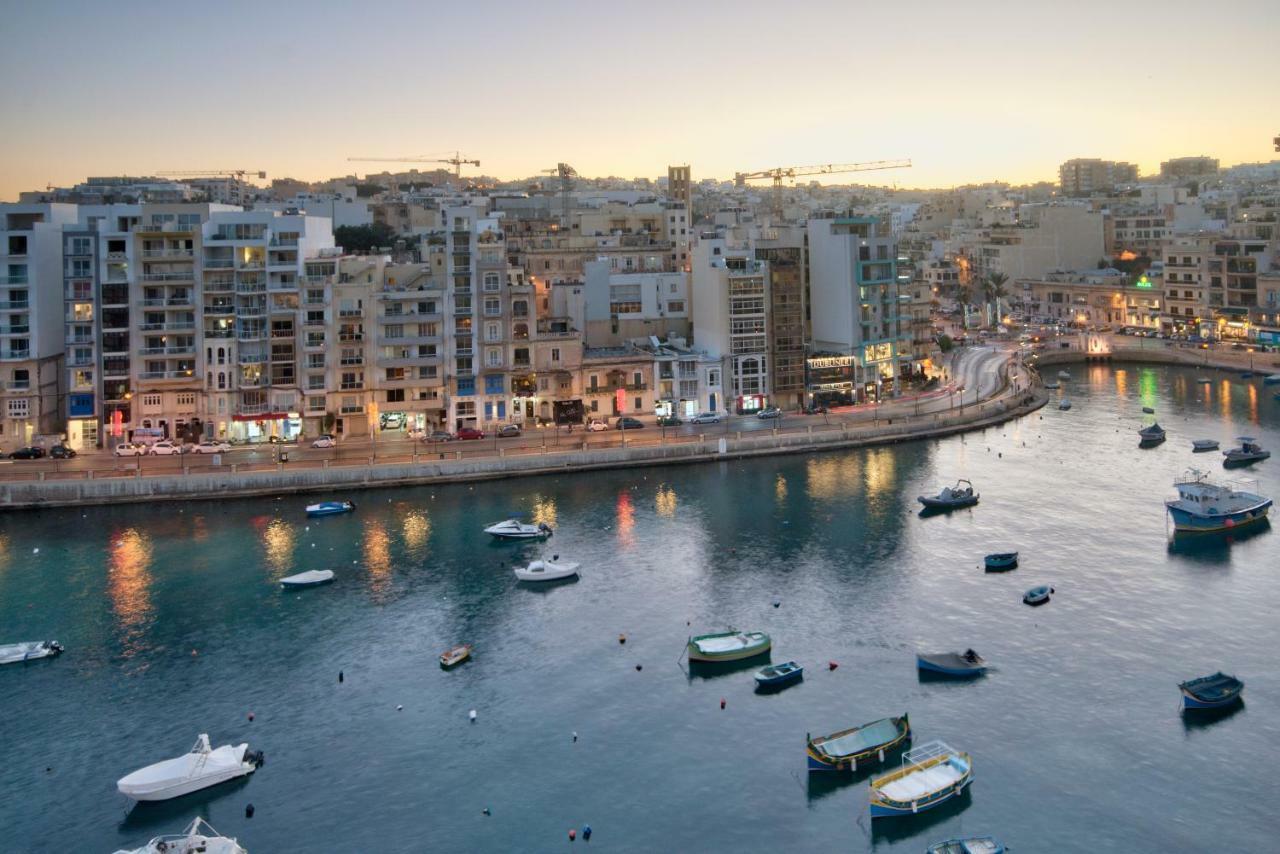 Spinola Court - Stunning Seaview Apartment & Penthouse On Spinola Bay By Shortletsmalta Saint Julian's Eksteriør billede